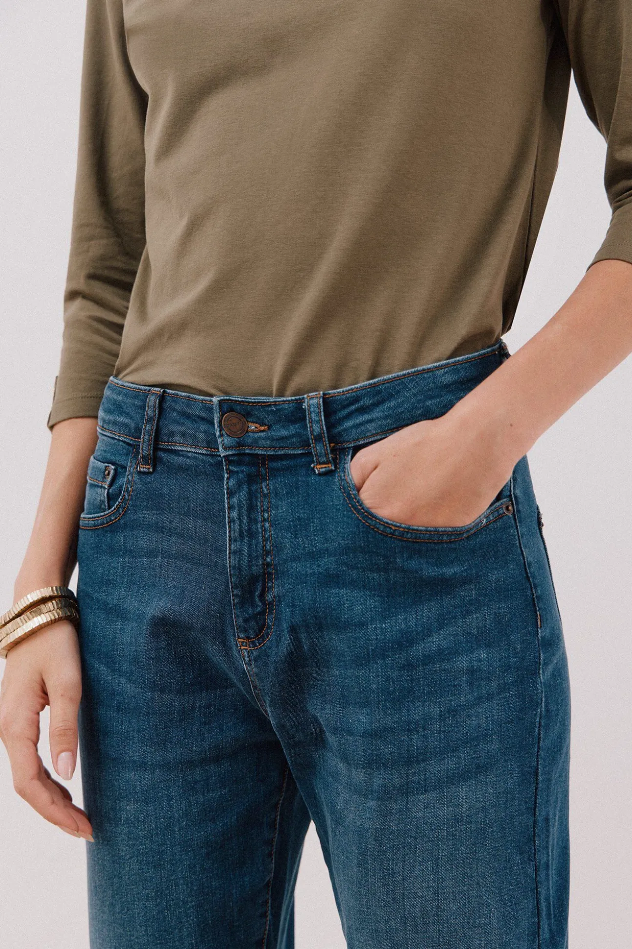 calça jeans mamãe