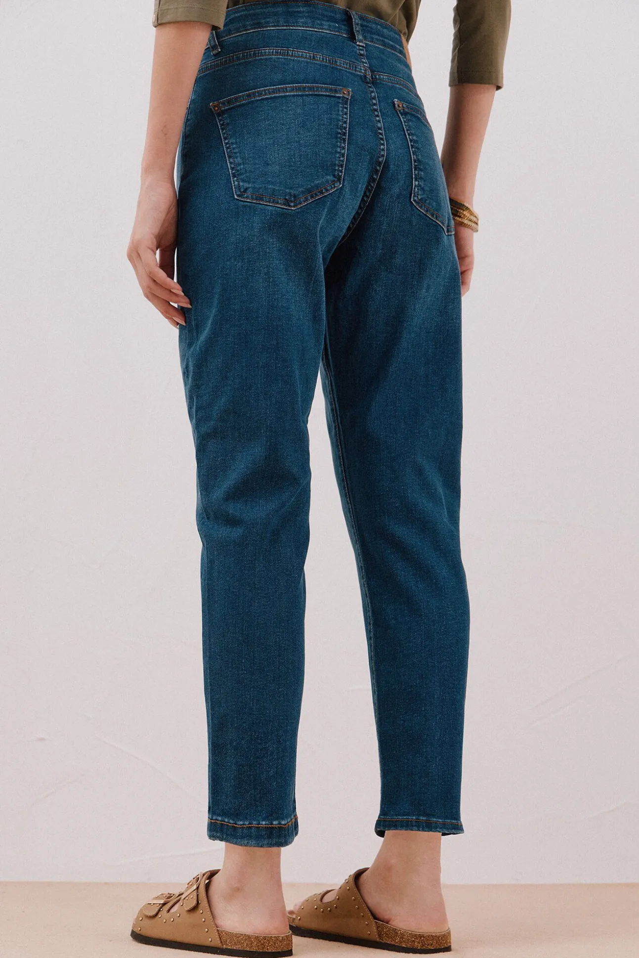 calça jeans mamãe