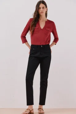 calça jeans mamãe