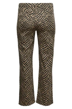 Calça jeans plus size com estampa animal