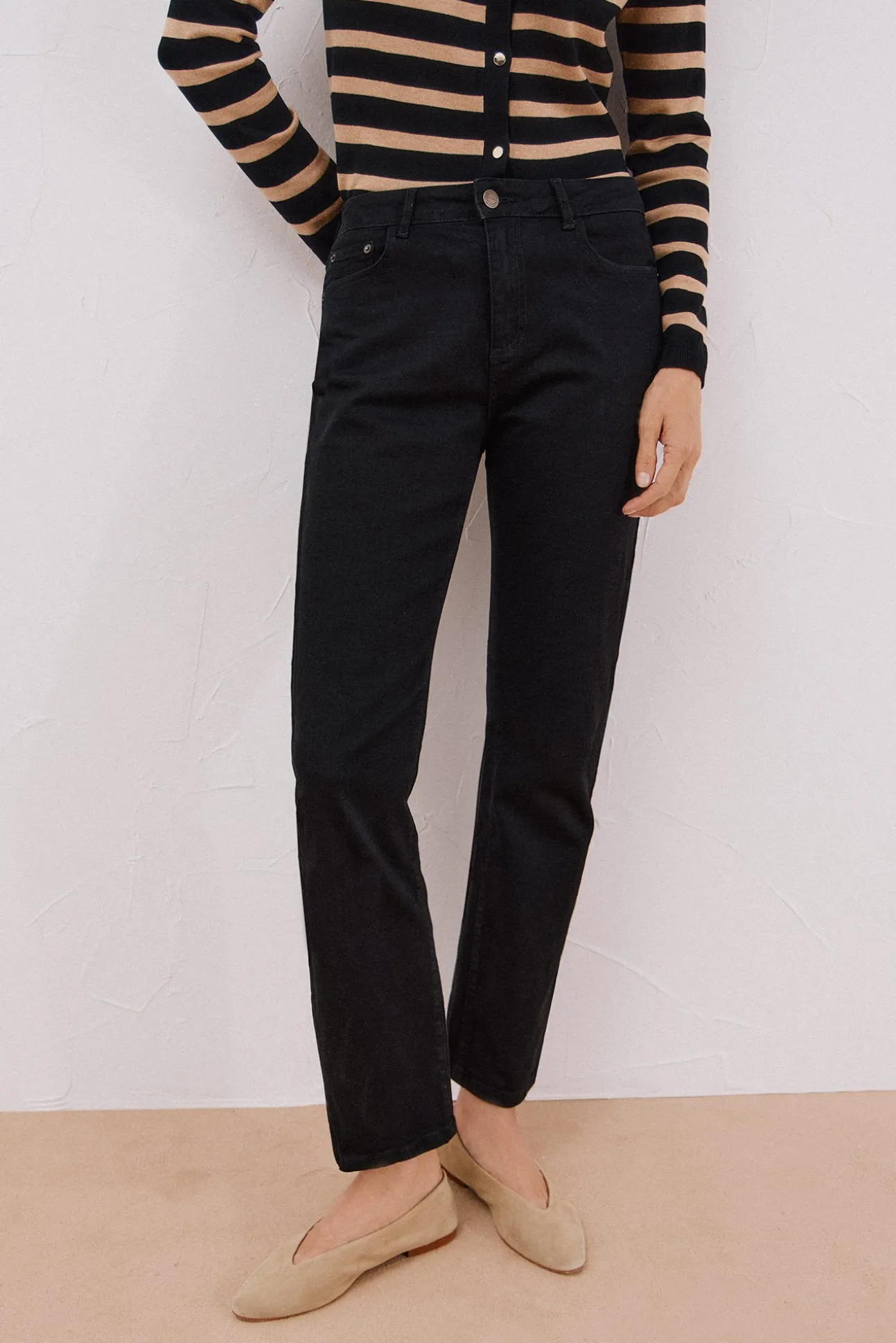 Calça jeans reta