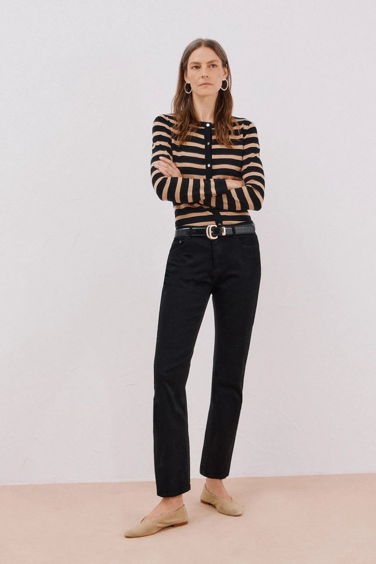 Calça jeans reta