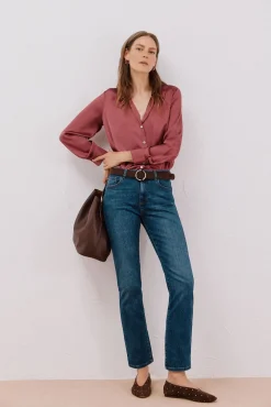 Calça jeans reta