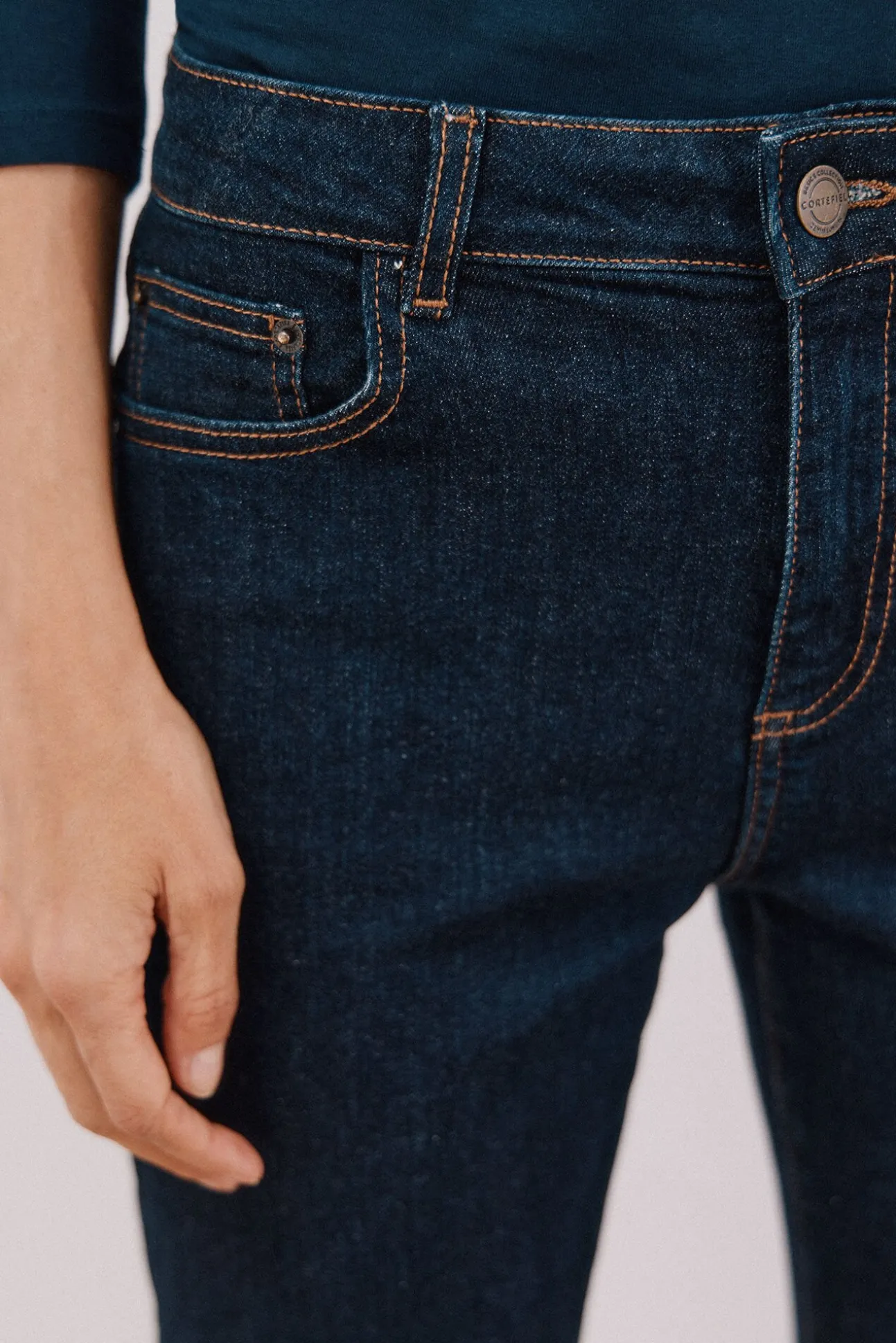 Calça jeans reta