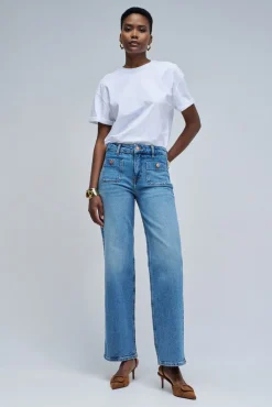 Calça jeans reta