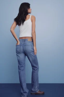 Calça jeans reta
