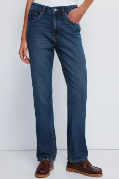 Calça jeans reta