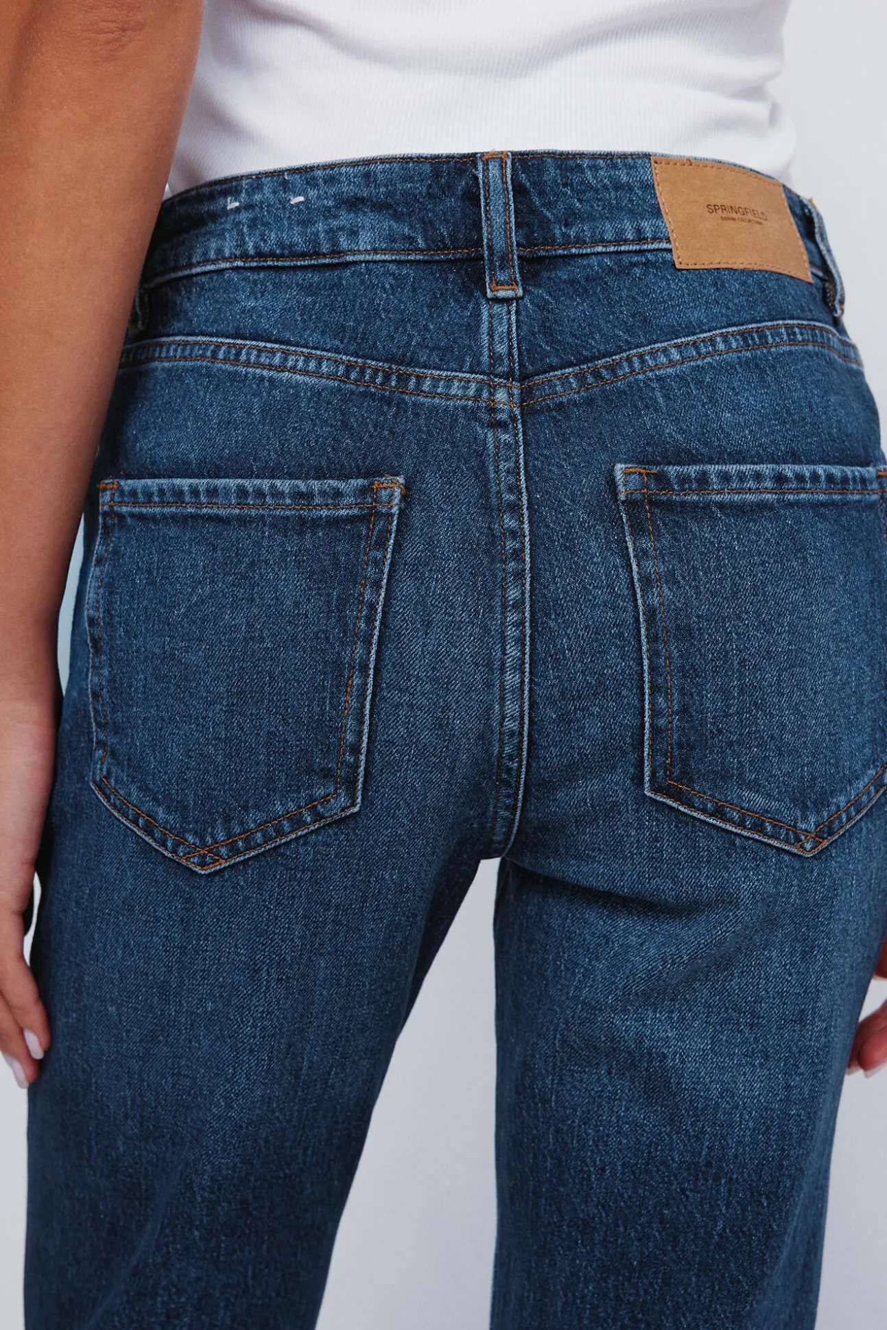 Calça jeans reta