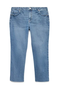 Calça jeans reta plus size