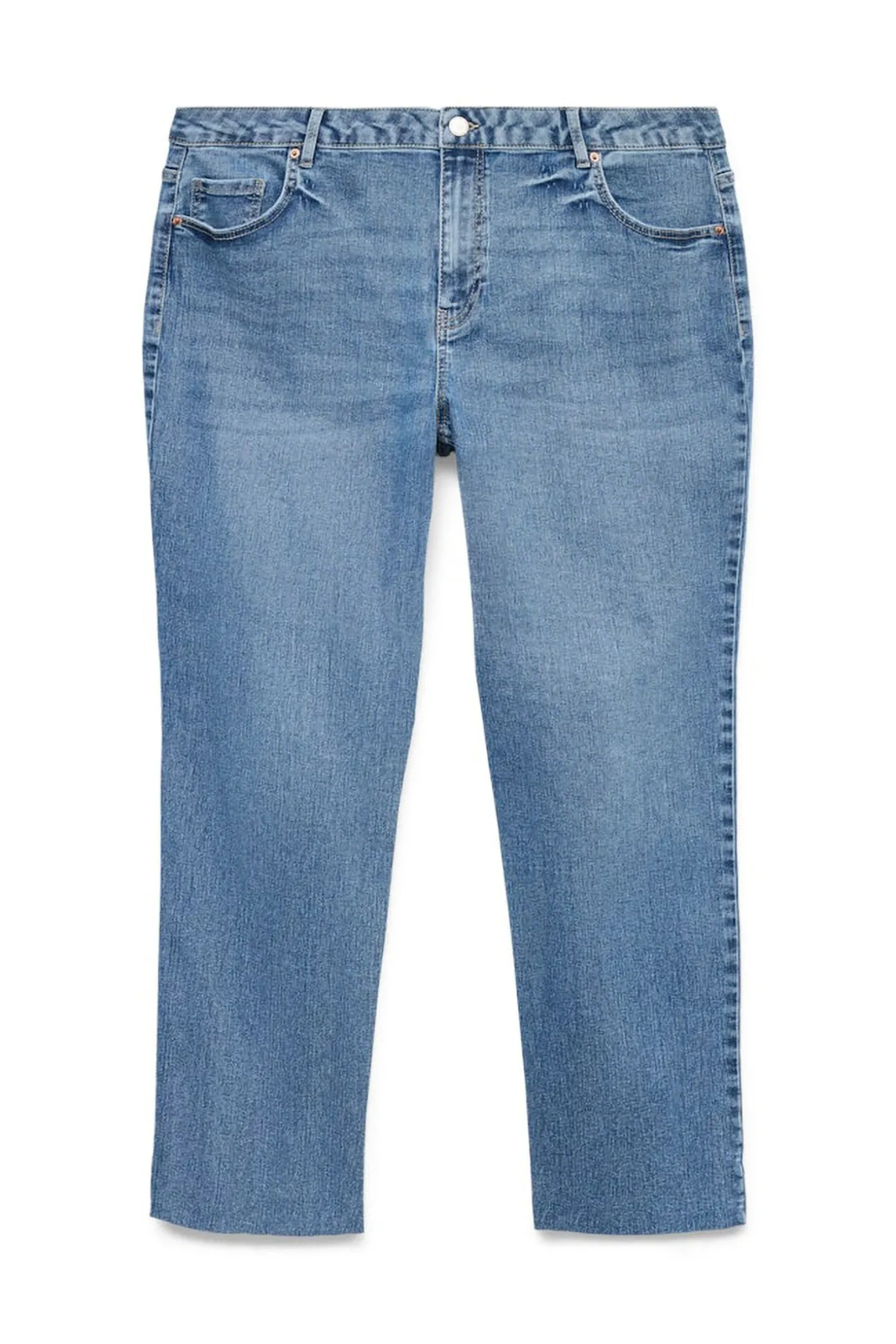Calça jeans reta plus size
