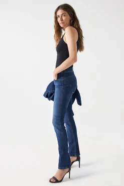 Calça jeans skinny com push-in secreto