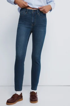 Calça jeans slim cropped