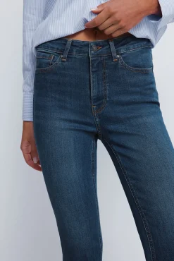 Calça jeans slim cropped