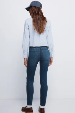 Calça jeans slim cropped