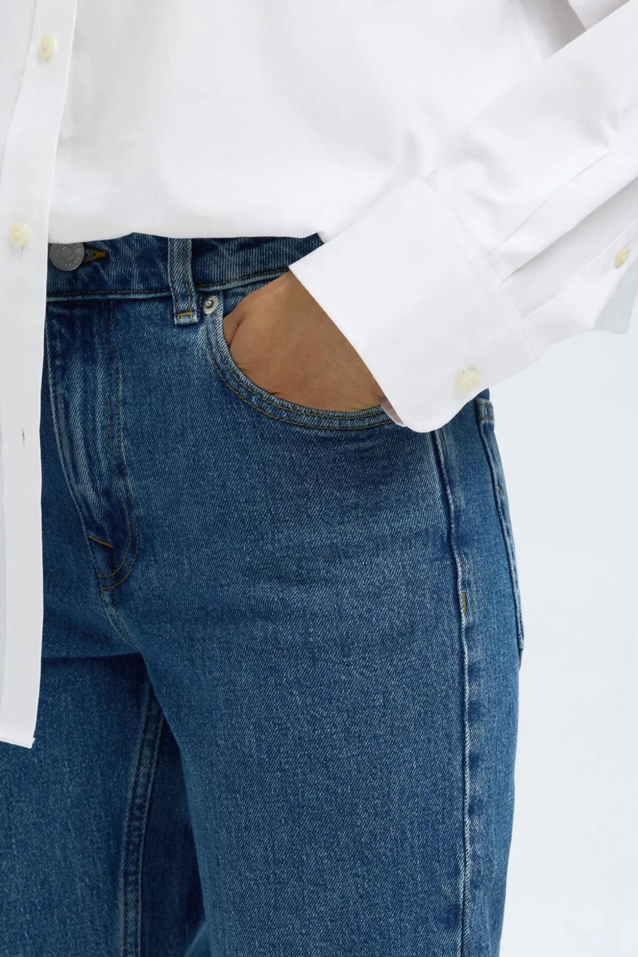 Calça jeans Slim Fit.