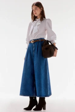 Calça jeans super larga