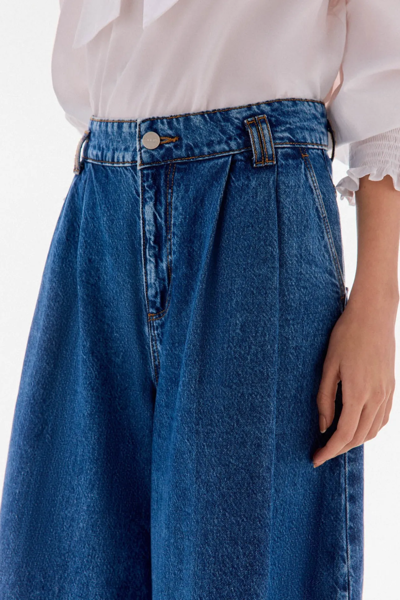Calça jeans super larga
