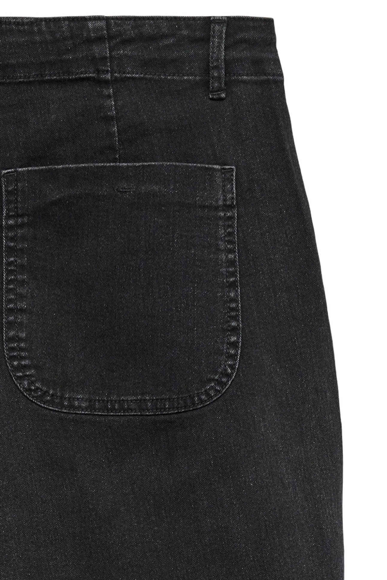Calça jeans tamanho grande com bolsos frontais