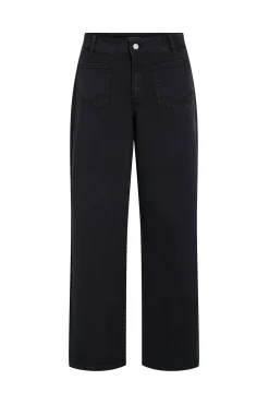 Calça largas com bolsos frontais