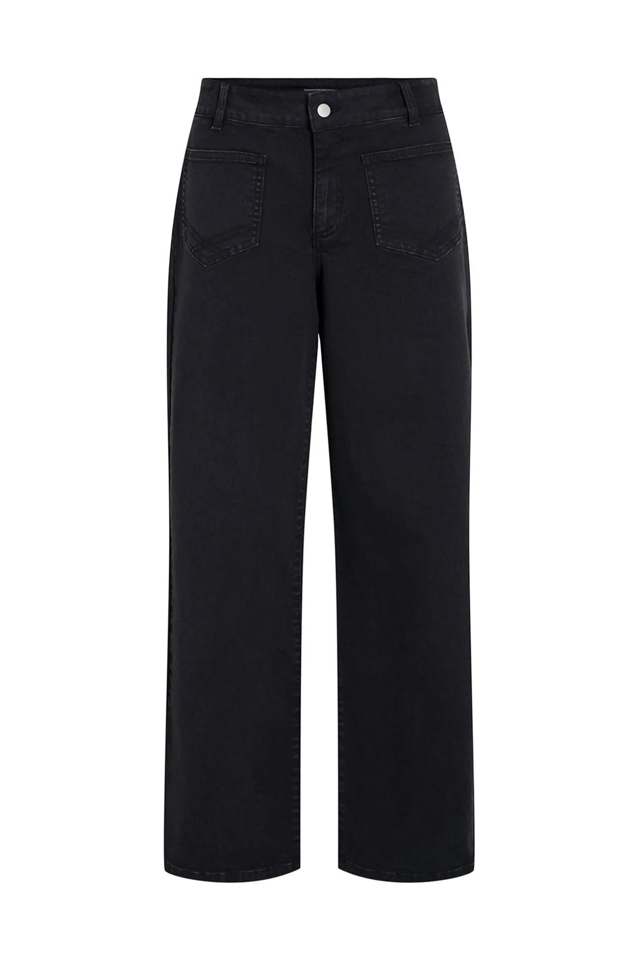 Calça largas com bolsos frontais