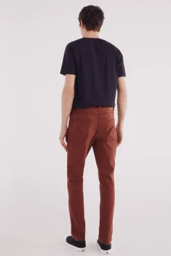 Calça slim fit com 5 calça