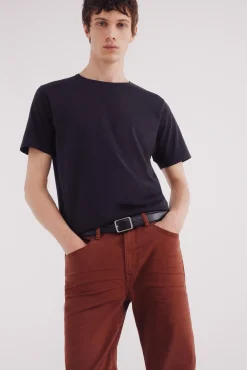 Calça slim fit com 5 calça