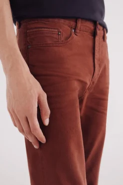 Calça slim fit com 5 calça