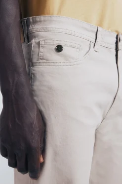Calça slim fit com 5 calça