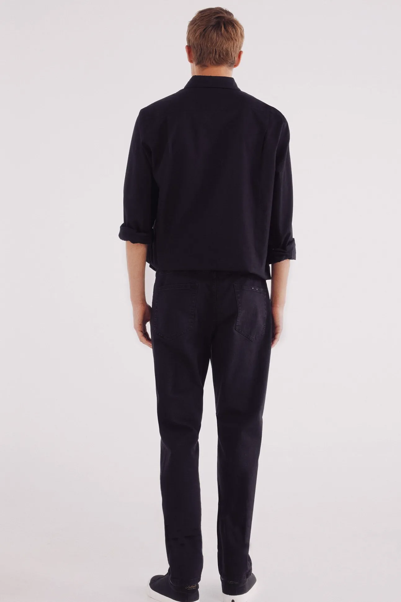 Calça slim fit com 5 calça