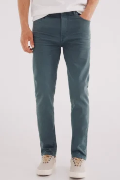 Calça slim fit com 5 calça