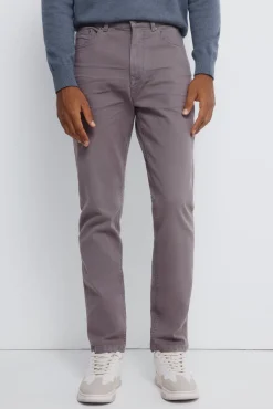 Calça slim fit com 5 calça