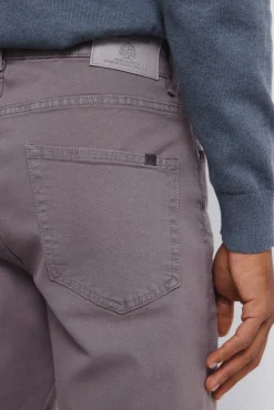 Calça slim fit com 5 calça