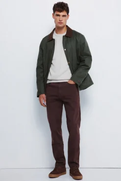 Calça slim fit com 5 calça