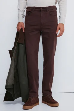 Calça slim fit com 5 calça
