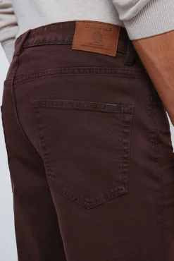 Calça slim fit com 5 calça