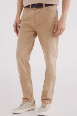 Calça slim fit com 5 calça