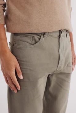 Calça slim fit com 5 calça