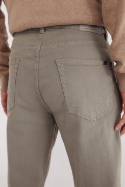 Calça slim fit com 5 calça