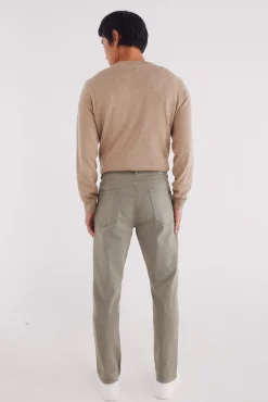 Calça slim fit com 5 calça