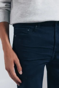 Calça slim fit com 5 calça