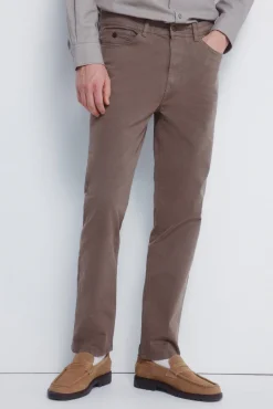 Calça slim fit com 5 calça