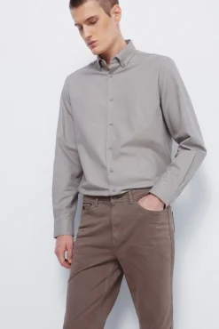 Calça slim fit com 5 calça