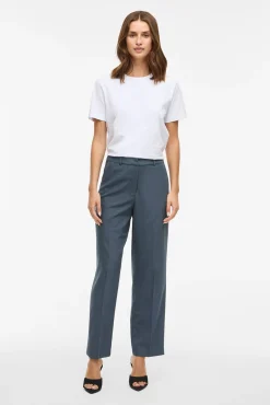 Calça social reta com viscose