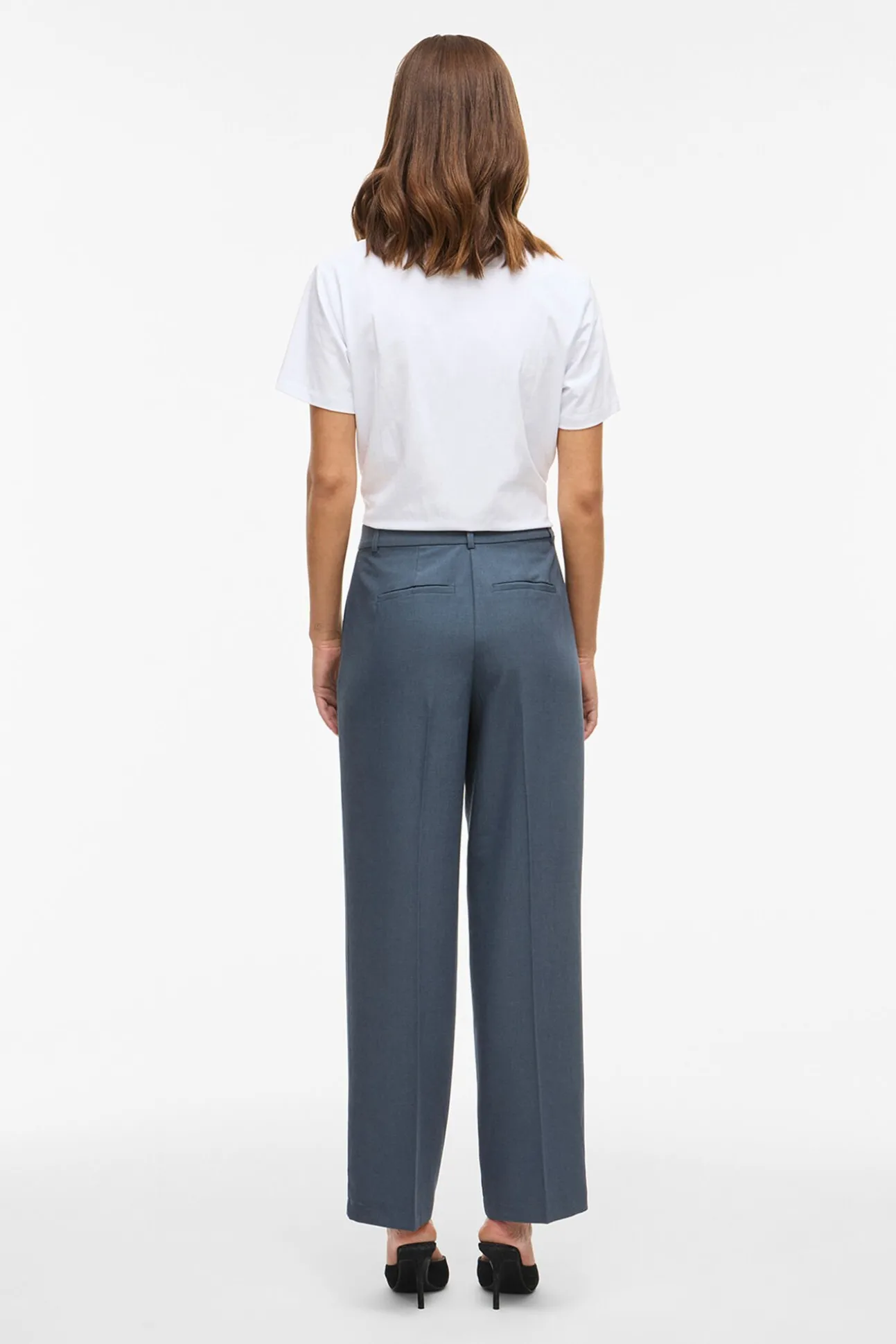 Calça social reta com viscose