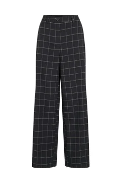 Calça social xadrez com viscose