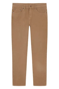 Calças 5 bolsos cor slim fit