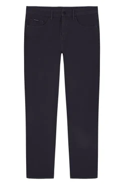 Calças 5 bolsos cor slim fit
