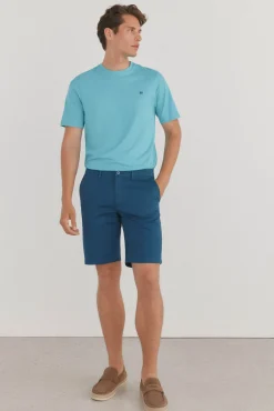 Calças bermuda chino premium flex