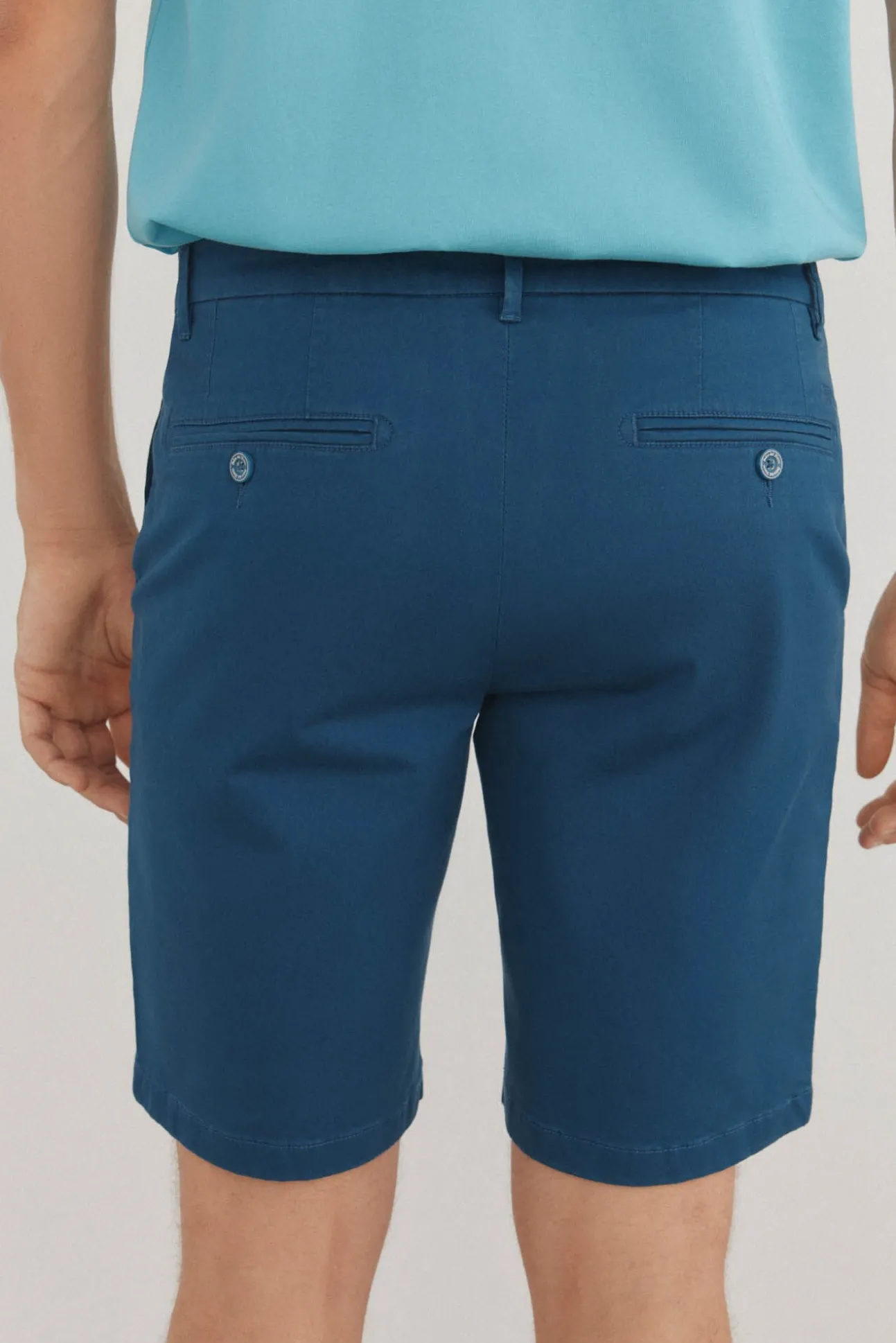 Calças bermuda chino premium flex