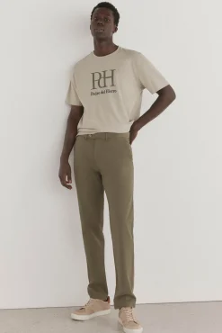 Calças calças chino leves e slim fit premium
